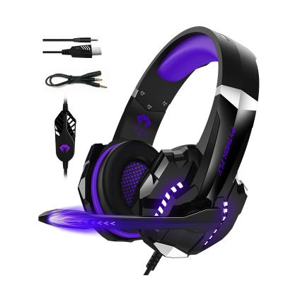 China Earphone Wireless Headphones Led Headset G9000 Gaming Noise Canceling Stereo Wireless Headphones ps4 Video Game With MIC for sale