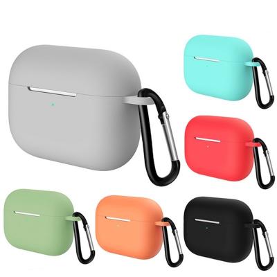 China Soft\Comfortable\Safety\Amazon Earphone Cover Flexible Warm Shockproof Protective Case For Apple For Airpods 2 &3 Case With Hook for sale