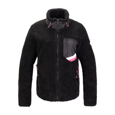 China Ladies Outdoor Sports Sherpa Breathable Casual Soft Warm Fleece Jacket Custom Fleece Jacket For Women for sale