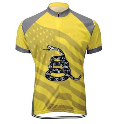 China Breathable mens fashion cycling tank top mtb 100%polyester yellow printed mesh breathable short sleeves cycling tank top for men for sale