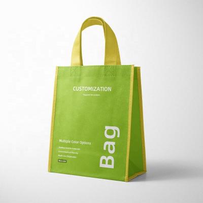 China Biodegradable Eco - Friendly Non Woven Handled Shopping Bags Handbag Corn Fiber PLA Bag for sale