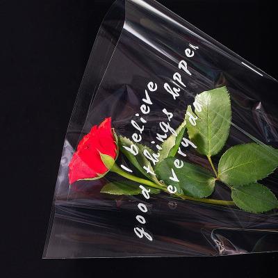 China Moisture-proof Environmental Friendly Biodegradable Clear Flower Packaging Transparent Film for sale