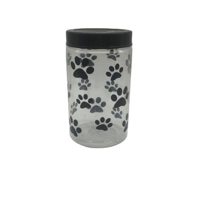 China Household Products 1000ml Disposable Plastic Pet Food Storage Container With Silk Printing for sale