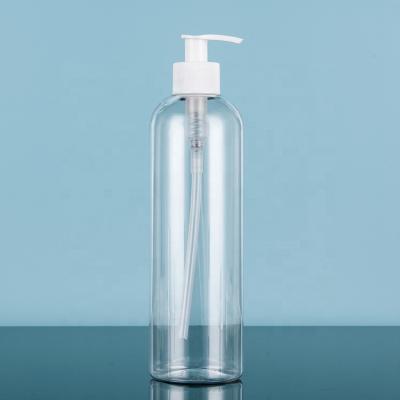 China - Competitive price with high quality white round pet lotion bottle with 500ml pump for sale