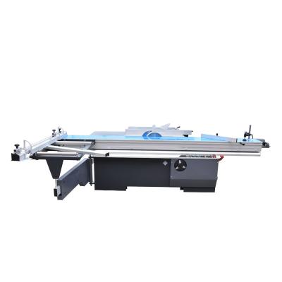 China Horizontal Woodworking Panel Furniture Sliding Table Saw Machine With Manual Tilting Saw Blade for sale