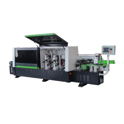 China Professional Automatic Building Material Stores MDF High Efficiency Curve Trimming Board Woodworking Edge Trimming Machine for sale