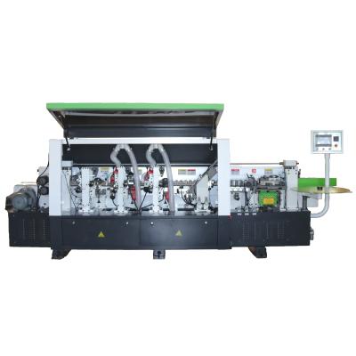 China Professional Automatic Building Material Stores MDF High Efficiency Curve Trimming Board Woodworking Edge Trimming Machine for sale