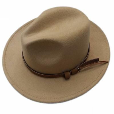 China Image Amazon Hot Sale Wide Brim Felted Hat Panama Bucket Hats 100% Polyester Fedora Hats Man On Sale for sale