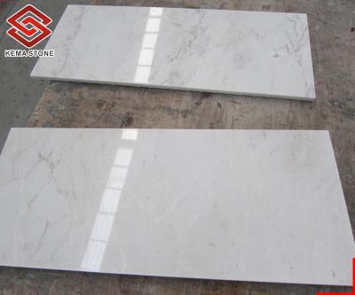 China New Light Weight Cheap Natural White Thin Volakas Marble Compound With Ceramic Tiles For Kitchen Floor And Wall Cladding for sale