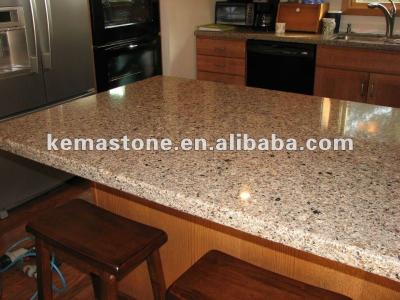 China Prefab Artificial Artificial Granite Stone Synthetic Stone Countertops for sale