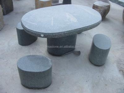 China Granite Stone Granite Garden Table and Chairs, Outdoor Stone Furniture for sale