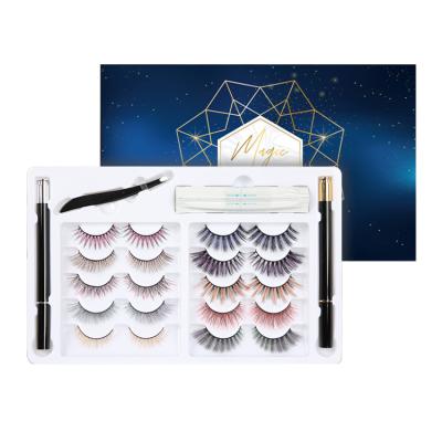 China Factory Supplied High Quality Colored Eyelash Extensions Mink Eyelashes Display for sale