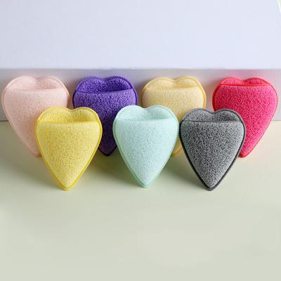 China Heart Style Non Latex Face Wash Makeup Washable Solvent Sponge Wholesale Factory Cleaning Blast for sale