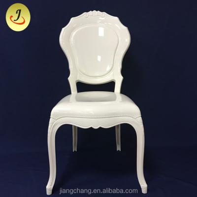 China Sturdy Deluxe Wedding Type Acrylic White Bella Chair for sale