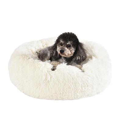 China Made4Pets Sustainable Super Warm Plush Donut Pet Bed Comfy Dog Bed for sale