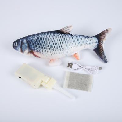 China Realistic Collapsing Electric Cat Fish Cat Toys Simulation Viable Agitation Fish for sale