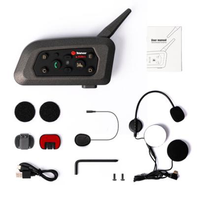 China Business / Luxury Group Talking 6 Rider Snowmobile Wired Thokwok Motorcycle Intercom Bluetooth Helmet for sale