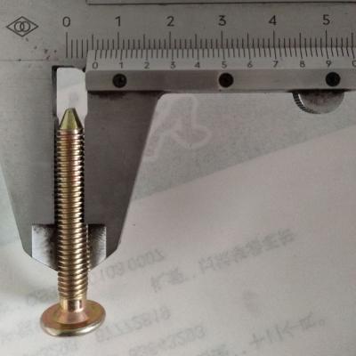 China Durable Inverted Pan Head M6 End Hexagon Guided Pointed Socket Screw Pointed Head Screw Furniture Fittings for sale