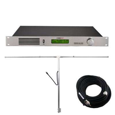 China Aluminum 200watt 12km Fm Broadcast Transmitter+Dipole Antenna+Cable Set Radio Transmitter FM Broadcast for sale