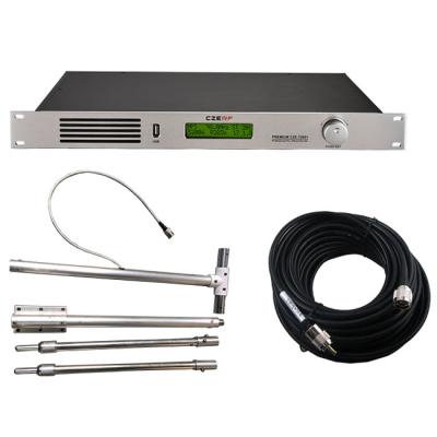 China Power Aluminum FM Stereo Station+ Radio 200W PLL Transmitter + Antenna Broadcast for sale