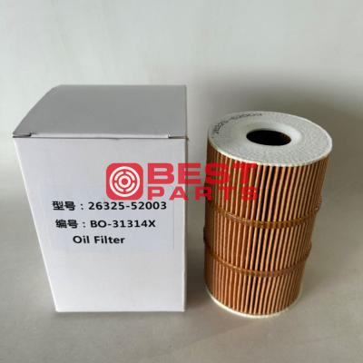 China OEM Engine Oil Filter For Excavator Parts 26325-52003 26325-52002 26325-52000 26311-52001 OX378D for sale