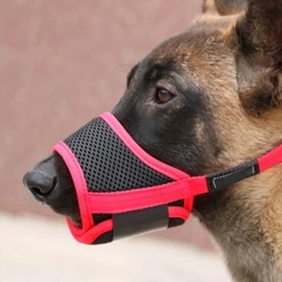 China Wholesale Custom Nylon Padded Mesh Breathable Adjustable Dog Anti-Bites Pet Safe Prevent Noises Muzzle For Dogs for sale