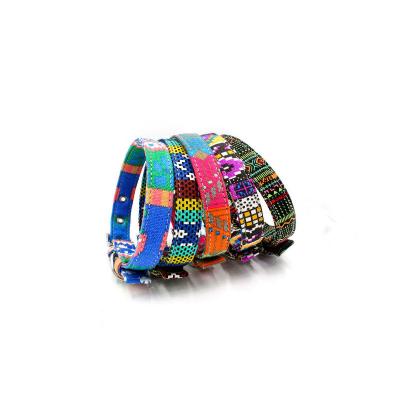 China Bohemian Padded High Quality Dog Collars A Large Selection Of Buckle Material Selection Printed Dog Collar for sale