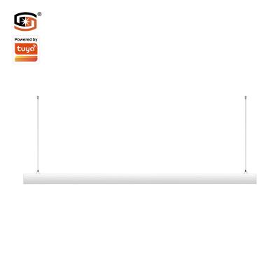 China Modern Led Suspension 40W Sigmesh Linear Light Black / White Smart Home SMD2835 Led High Bay Linear Light for sale