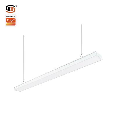 China Smart Home SMD2835 Tuya Smart Modern Linear Lighting 36W Sigmesh Suspension 36W Profile Black / White Home Office for sale