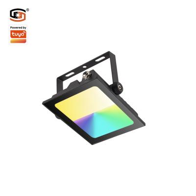 China Outdoor RGBCW Flood Light Smart Outdoor Beacon Lights 50W RGBCCT Smart Industrial Lighting for sale