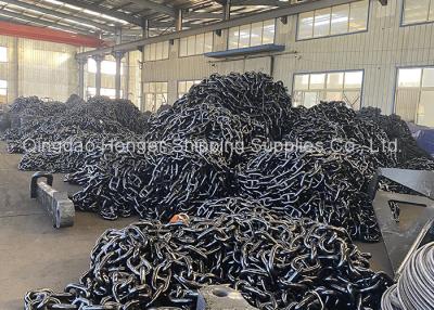 China Schwarze gemalte Bolzen-Verbindungs-Anker-Kette Marine Anchor Chain zu verkaufen