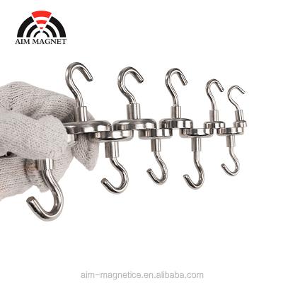 China Industrial Magnet Neodymium Magnet Holder Super Strong Magnetic Hook SNE25 SNE40 Magnetic Hooks for sale