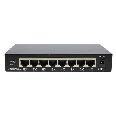 China High quality 8 Port 10/100/1000mbps Gigabit Ethernet Network Switch for sale