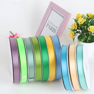 China Wholesale 6-40mm Polyester Ribbon Pure Colored Viable Ribbon Handbag Gift Box Decoration From Factory for sale