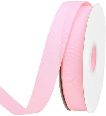 China Viable Ribbon Factory Grosgrain Ribbon Wholesale DIY Accessories Bow Pink Ribbon for sale