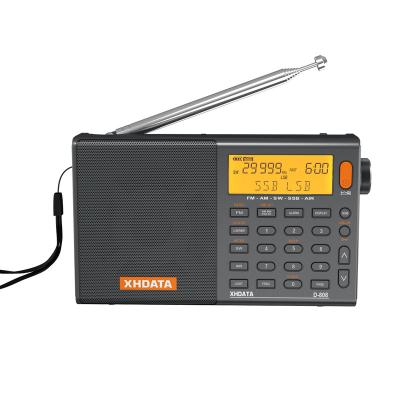 China PORTABLE XHDATA D-808 Digital Radio FM Stereo/SW/MW/LW/SSB Air Band Multi Band Receiver Speaker for sale