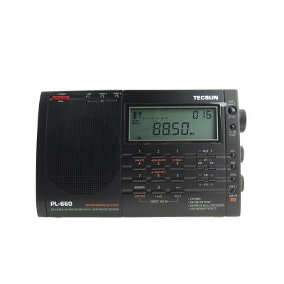 China TECSUN PL-660 PL-660 Dual Conversion Digital Portable Internet Radio FM Stereo, MW, LW, Switch and SSB High Quality Multiband Receiver for sale