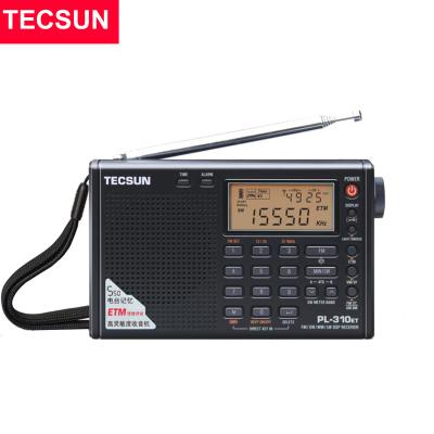 China TECSUN PL-310ET Black Radio FM Stereo World Band PLL DSP PORTABLE Receiver/Shortwave/MW/LW With ETM TTY For Gifts for sale