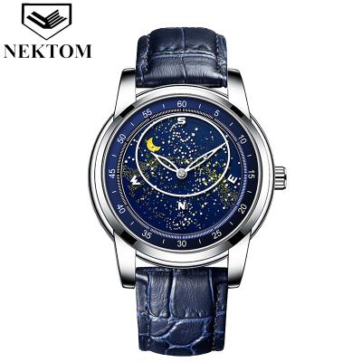 China NEKTOM Mechanical Watches Wrist Watch Stainless Steel Butterfly Fashion Waterproof Mechanical Glass Strap Wholesale Waterproof For Men for sale