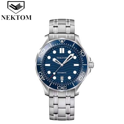 China NEKTOM Mechanical Watch Wrist Watch Stainless Steel Butterfly Fashion Waterproof Automatic Glass Strap Wholesale For Men for sale