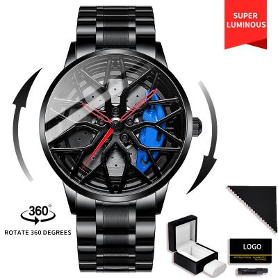 China Waterproof Drop Shipping Official Rim Watch High Quality Wholesale Spinng Watches Quartz Spin Waterproof Customized Packaging for sale