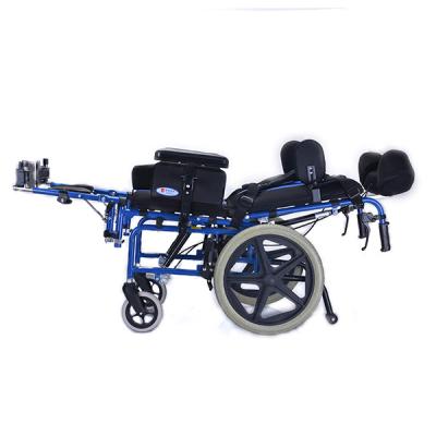 China Durable / Lightweight Folding Wheelchair / Convenient Cerebral Palsy Pediatric Outdoor Travel For Handicapped for sale