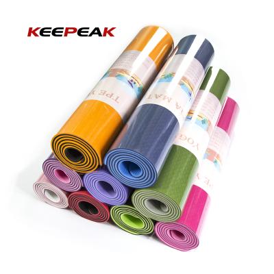 China Hot Selling Eco Friendly Regular Waterproof 12 / Colors Eco - Friendly Anti Slip Support Customization Tape Yoga Mat for sale