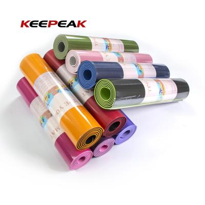 China Wholesale Hot Selling Custom Professional Eco Friendly Waterproof/Eco-Friendly Pilates Anti Slip Band Yoga Mat for sale