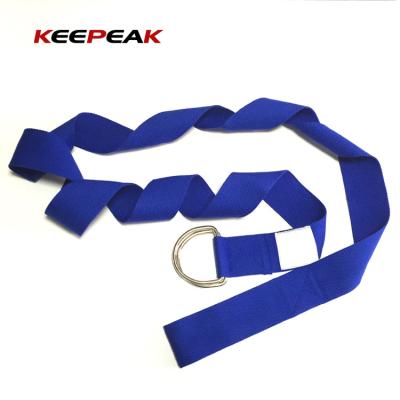 China Durable Wholesale Gym Workout Exercise Stretch Cotton Belt Yoga Strap for sale