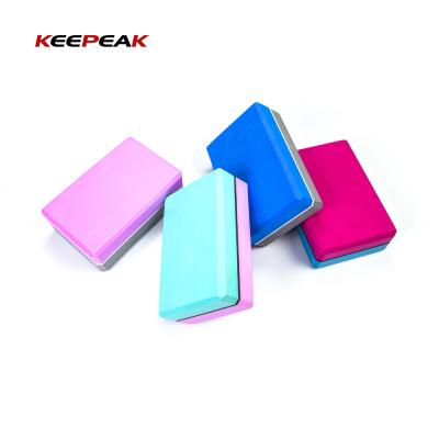 China Eco Friendly Custom Muscle Exercise Recycled Training Foam Eco Friendly Eva Yoga Block for sale