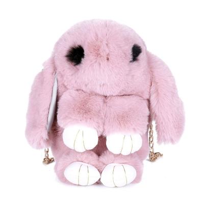 China 2020 Cute Faux Rabbit Fur Plush Rabbit Cross Bag Women - Newest Fashinable Body Chain Sling Handbags Girls Rabbits Winter Soft Bag for sale