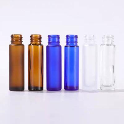 China Cosmetic High Quality Low Price Colored Glass Spirits 5ml Perfume Bottlesbottle With Stainlesd Steel Ball for sale