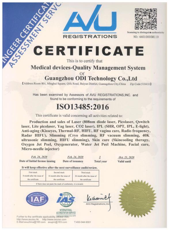 ISO13485 - Guangzhou Odi Technology Co., Ltd.