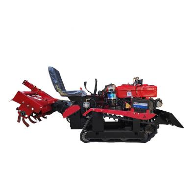 China 800 kg Diesel Crawler Rotary Tiller voor boerderijen Verbeter uw landbouwproductiviteit Te koop